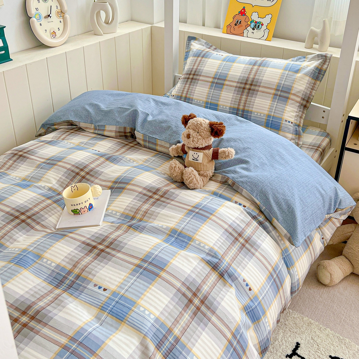 91家纺网 家纺一手货源 找家纺 （总）春雨家居 2025新款学生季全棉三件套（预留缩水）