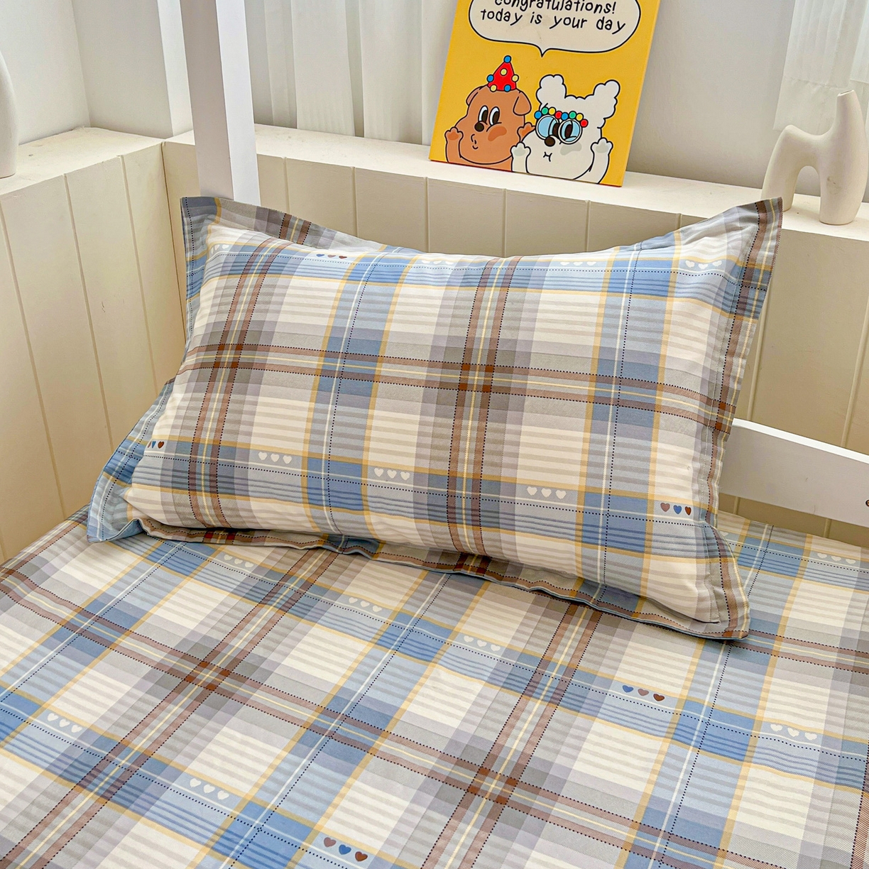 91家纺网 家纺一手货源 找家纺 （总）春雨家居 2025新款学生季全棉三件套（预留缩水）