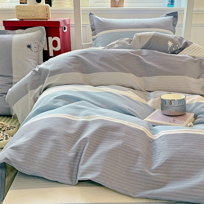 91家纺网 家纺一手货源 找家纺 （总）依庭 2025新款全棉印花学生三件套宿舍三件套全棉三件套纯棉三件套