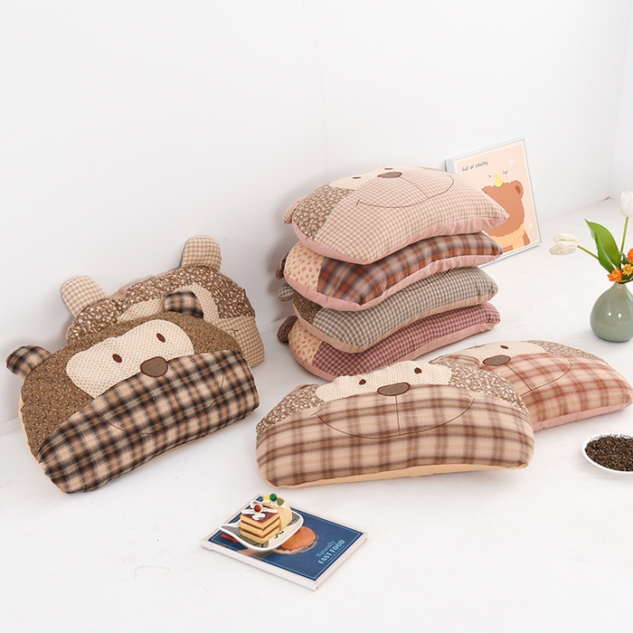 亦帆枕芯 2025新款全荞麦壳全棉枕头大嘴猴枕头枕芯加枕套 组合图仅供展示 35x58cm/对 苦荞款