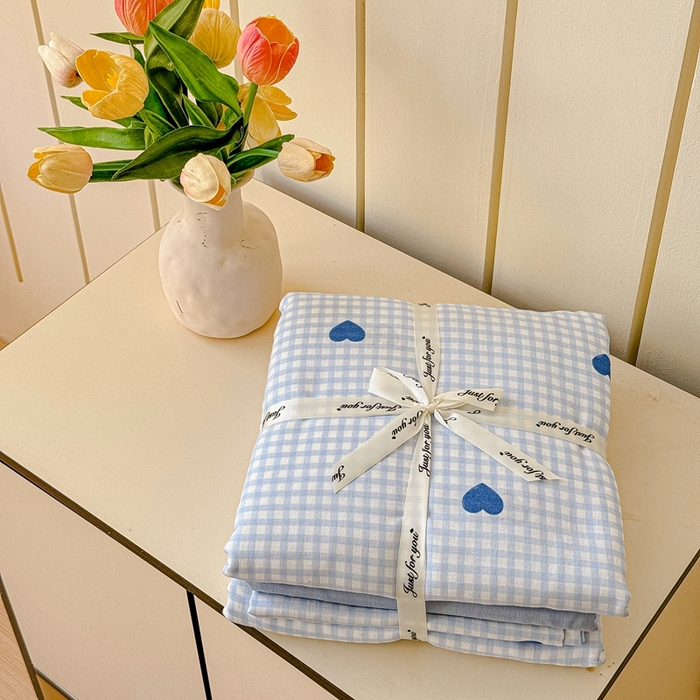 91家纺网 家纺一手货源 找家纺 （总）感遇家纺2025新款全棉双层纱纤柔四件套