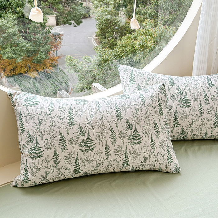 91家纺网 家纺一手货源 找家纺 感遇家纺 2025新款全棉纯棉千柔双层纱四件套 盛夏