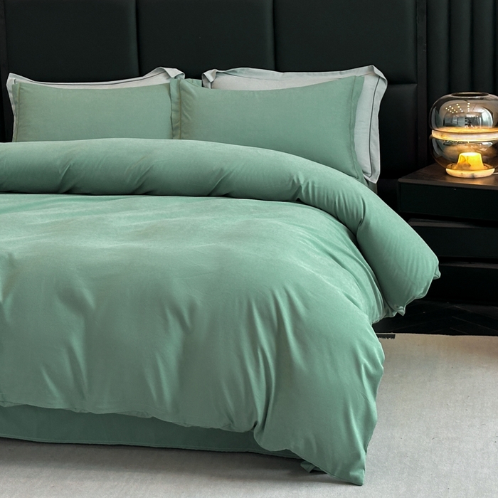 91家纺网 家纺一手货源 找家纺 优梦莱 2025春夏新款100%抗菌防螨四件套 西子兰