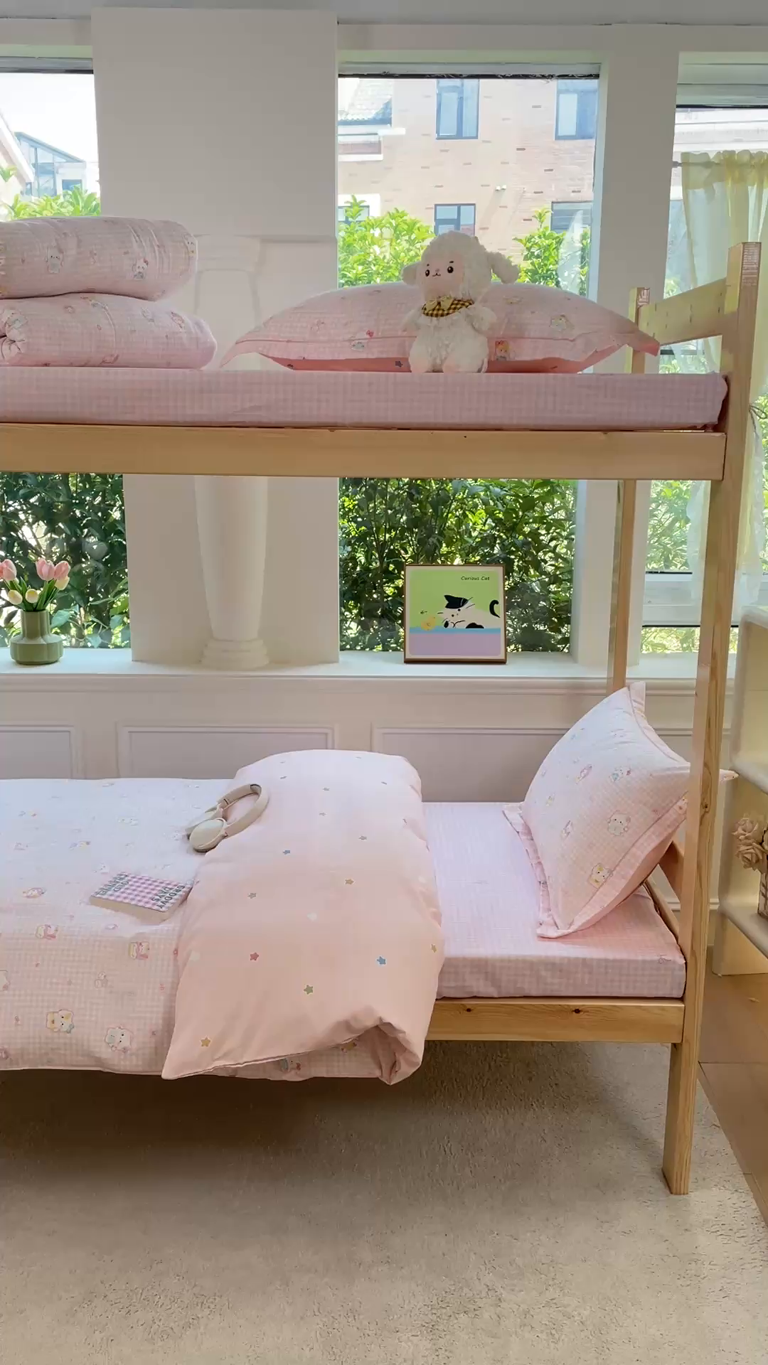 91家纺网 家纺一手货源 找家纺 铭博家纺 新款100%全棉印花学生季宿舍上下铺三件套 恋恋吉米