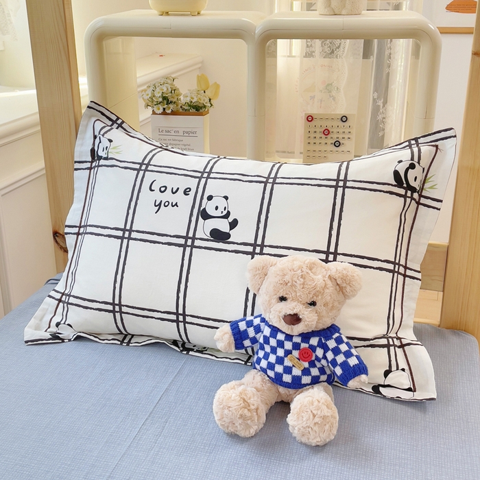 91家纺网 家纺一手货源 找家纺 铭博家纺 新款100%全棉印花学生季宿舍上下铺三件套 趣味熊猫