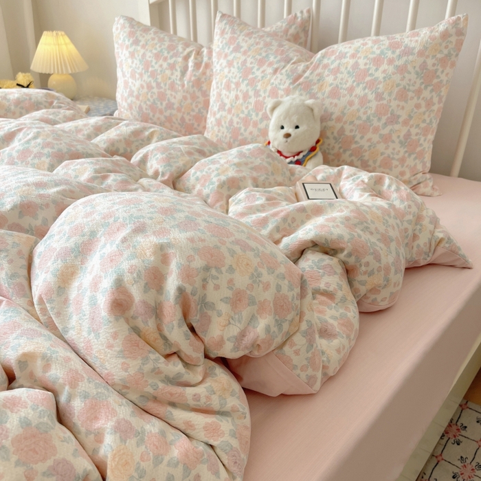 91家纺网 家纺一手货源 找家纺 （总）繁花家居 2025学生季第二波木棉水洗棉四件套三件套跑量款