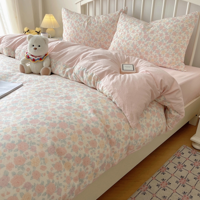 91家纺网 家纺一手货源 找家纺 （总）繁花家居 2025学生季第二波木棉水洗棉四件套三件套跑量款