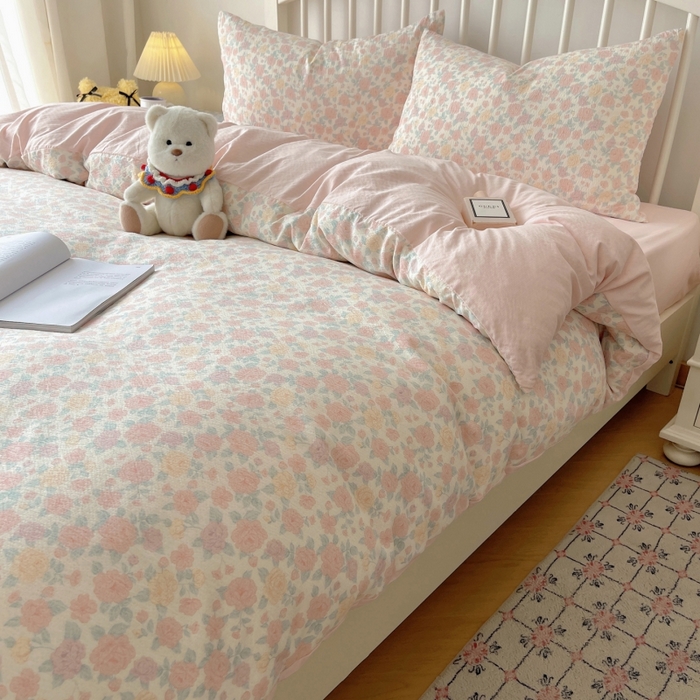 91家纺网 家纺一手货源 找家纺 （总）繁花家居 2025学生季第二波木棉水洗棉四件套三件套跑量款