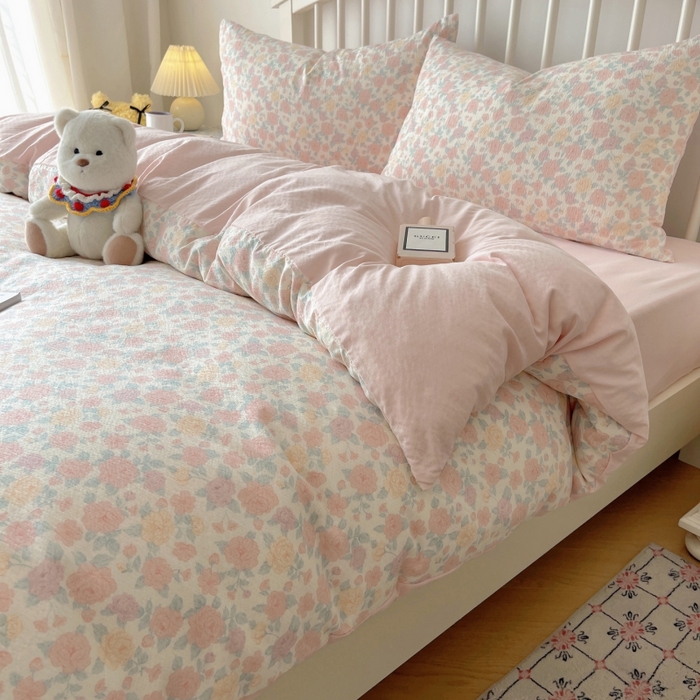 91家纺网 家纺一手货源 找家纺 （总）繁花家居 2025学生季第二波木棉水洗棉四件套三件套跑量款