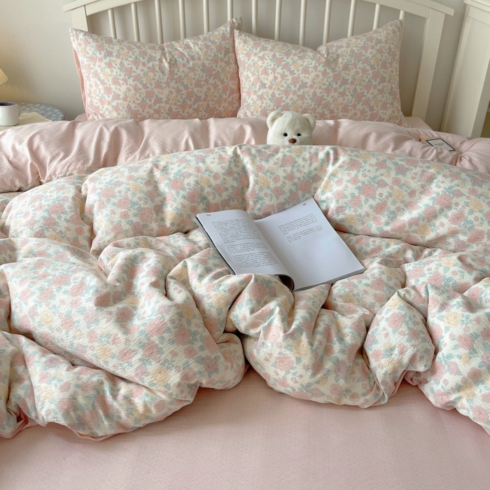 91家纺网 家纺一手货源 找家纺 （总）繁花家居 2025学生季第二波木棉水洗棉四件套三件套跑量款