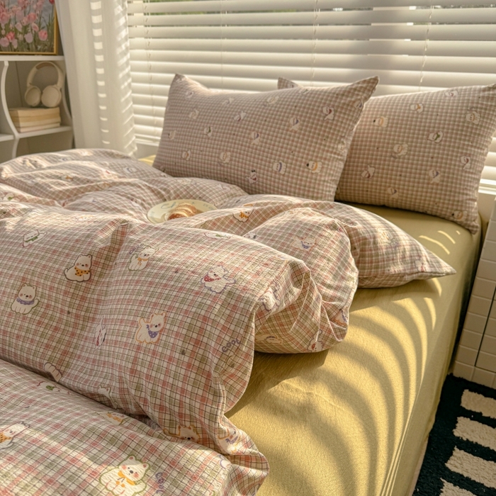 91家纺网 家纺一手货源 找家纺 （总）繁花家居 2025学生季第二波木棉水洗棉四件套三件套跑量款