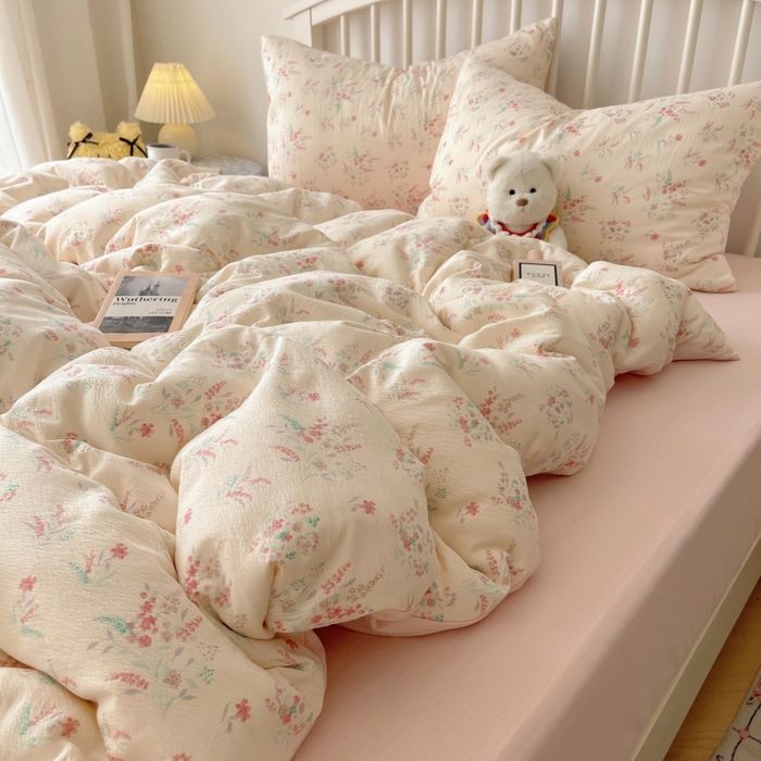 91家纺网 家纺一手货源 找家纺 （总）繁花家居 2025学生季第二波木棉水洗棉四件套三件套跑量款