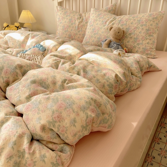 91家纺网 家纺一手货源 找家纺 （总）繁花家居 2025学生季第二波木棉水洗棉四件套三件套跑量款