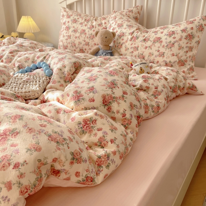 91家纺网 家纺一手货源 找家纺 （总）繁花家居 2025学生季第二波木棉水洗棉四件套三件套跑量款