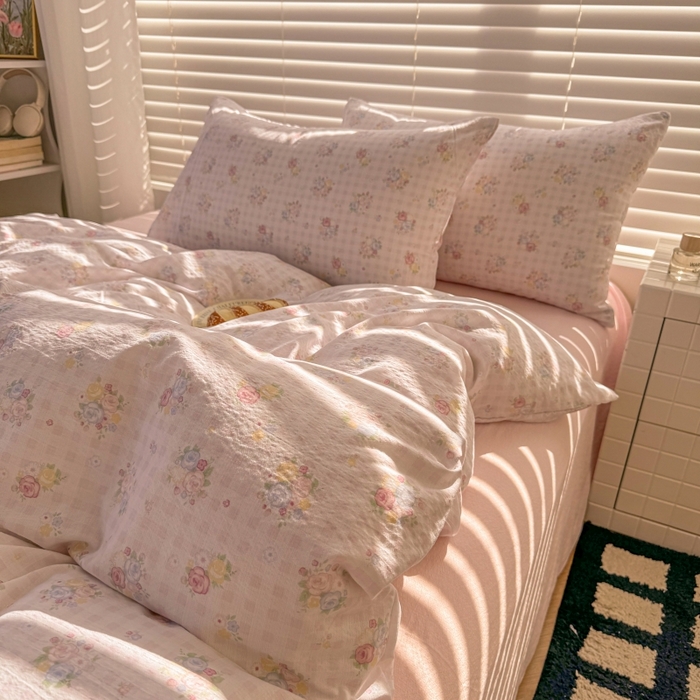 91家纺网 家纺一手货源 找家纺 （总）繁花家居 2025学生季第二波木棉水洗棉四件套三件套跑量款