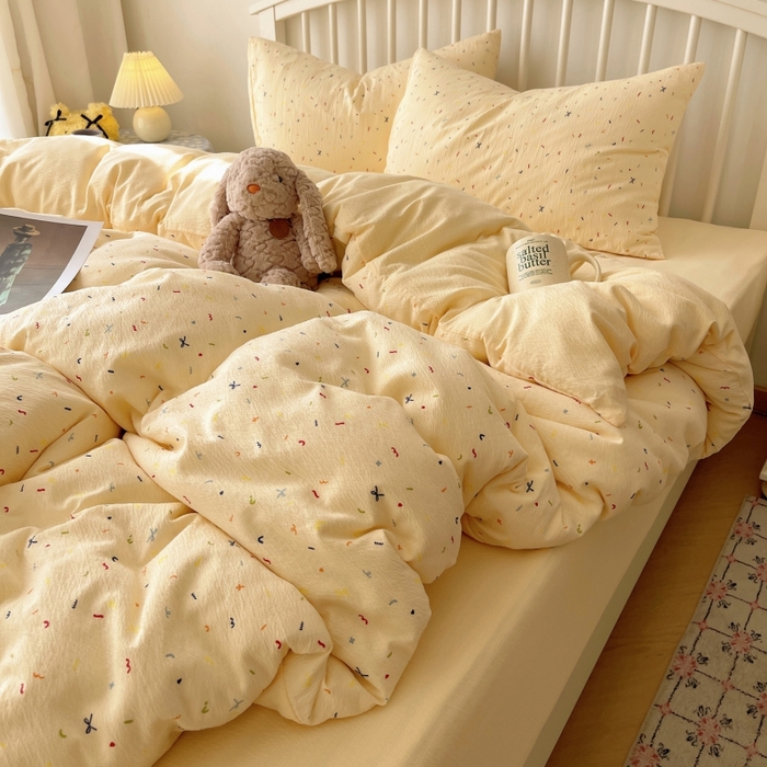 91家纺网 家纺一手货源 找家纺 （总）繁花家居 2025学生季第二波木棉水洗棉四件套三件套跑量款