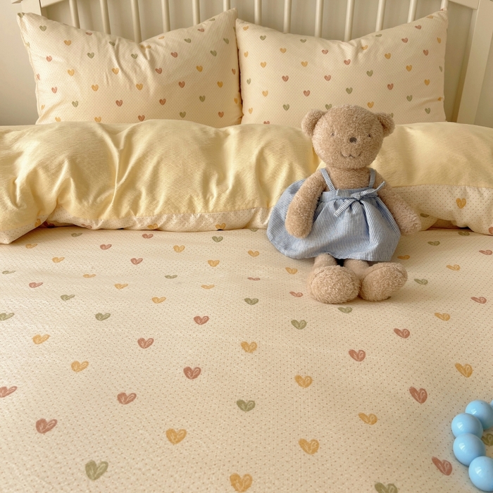 91家纺网 家纺一手货源 找家纺 繁花家居 2025学生季第二波木棉水洗棉四件套三件套跑量款 告白