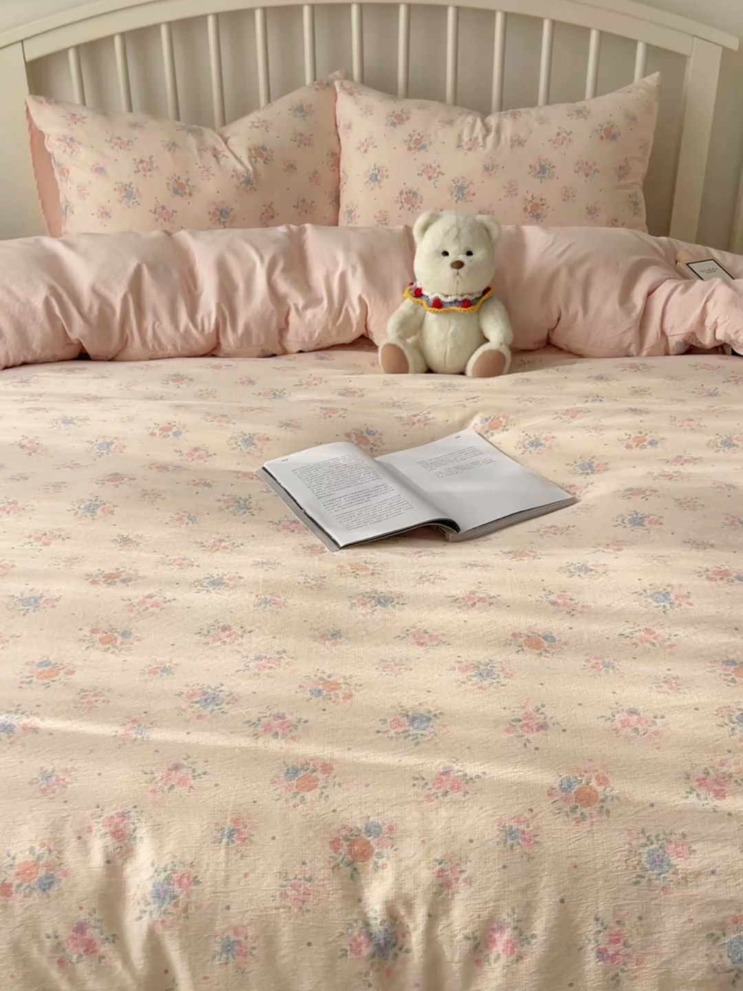 91家纺网 家纺一手货源 找家纺 繁花家居 2025学生季第二波木棉水洗棉四件套三件套跑量款 海棠秘境