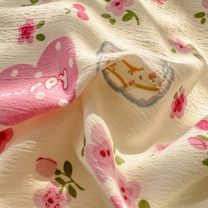 91家纺网 家纺一手货源 找家纺 繁花家居 2025学生季第二波木棉水洗棉四件套三件套跑量款 花花狗