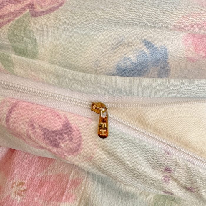 91家纺网 家纺一手货源 找家纺 繁花家居 2025学生季第二波木棉水洗棉四件套三件套跑量款 花间醉意