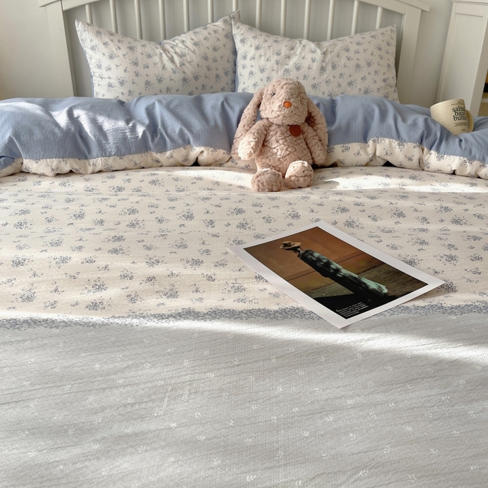 91家纺网 家纺一手货源 找家纺 繁花家居 2025学生季第二波木棉水洗棉四件套三件套跑量款 花屿庄园