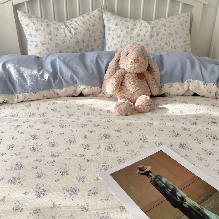 91家纺网 家纺一手货源 找家纺 繁花家居 2025学生季第二波木棉水洗棉四件套三件套跑量款 花屿庄园