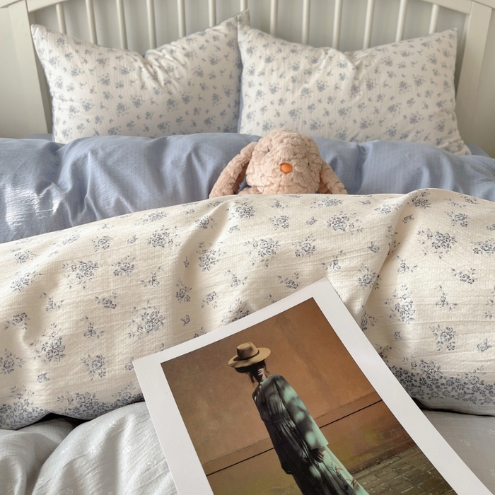 91家纺网 家纺一手货源 找家纺 繁花家居 2025学生季第二波木棉水洗棉四件套三件套跑量款 花屿庄园