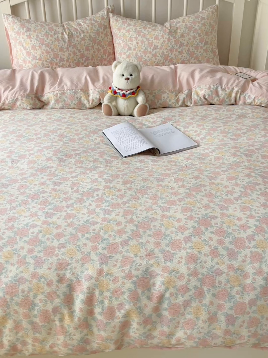 91家纺网 家纺一手货源 找家纺 繁花家居 2025学生季第二波木棉水洗棉四件套三件套跑量款 梦里看花