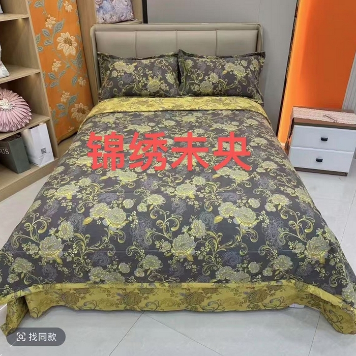 91家纺网 家纺一手货源 找家纺 （总）禧多家纺2025新款双层纱夏被四件套