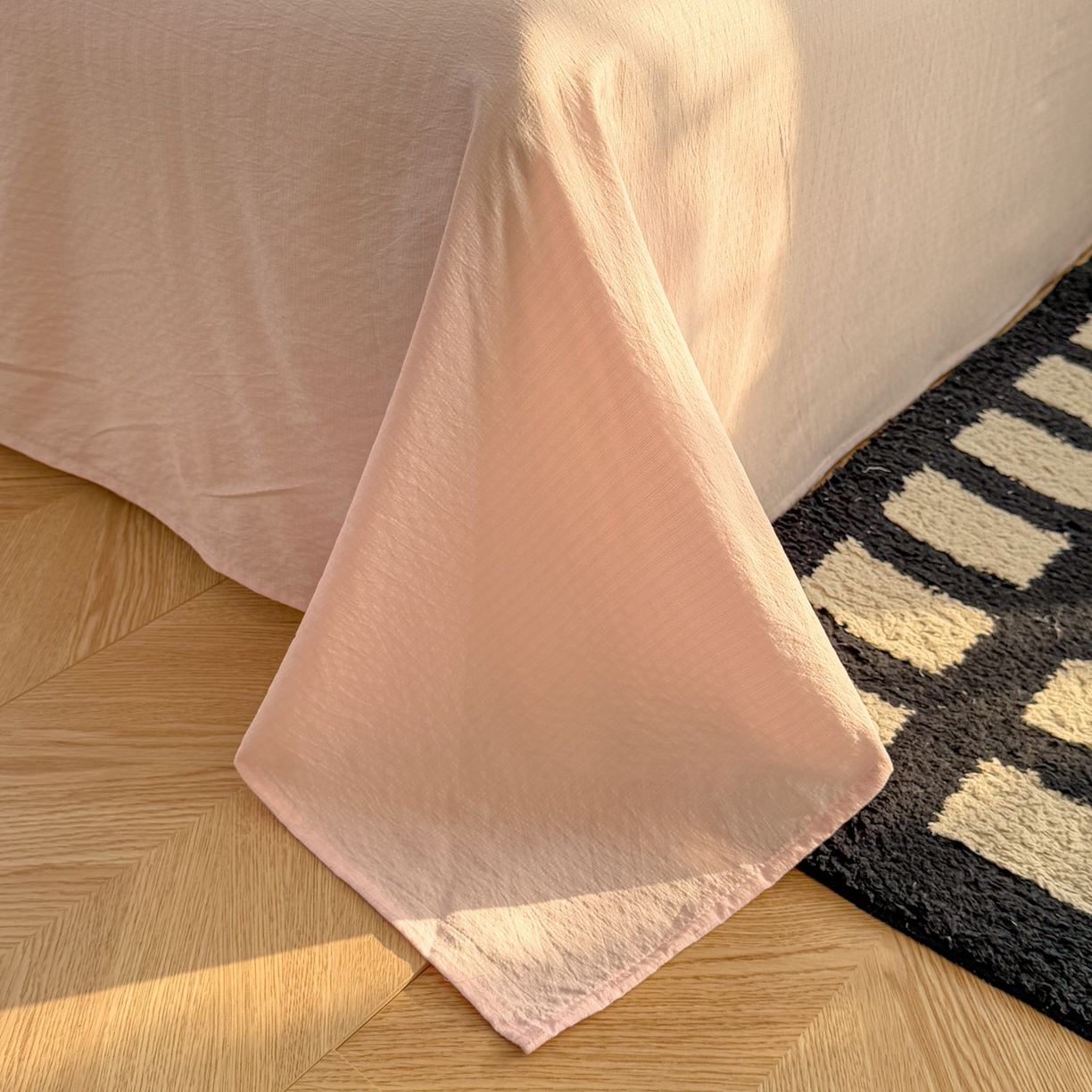 91家纺网 家纺一手货源 找家纺 繁花家居 2025学生季第二波木棉水洗棉四件套三件套跑量款 怦然心动