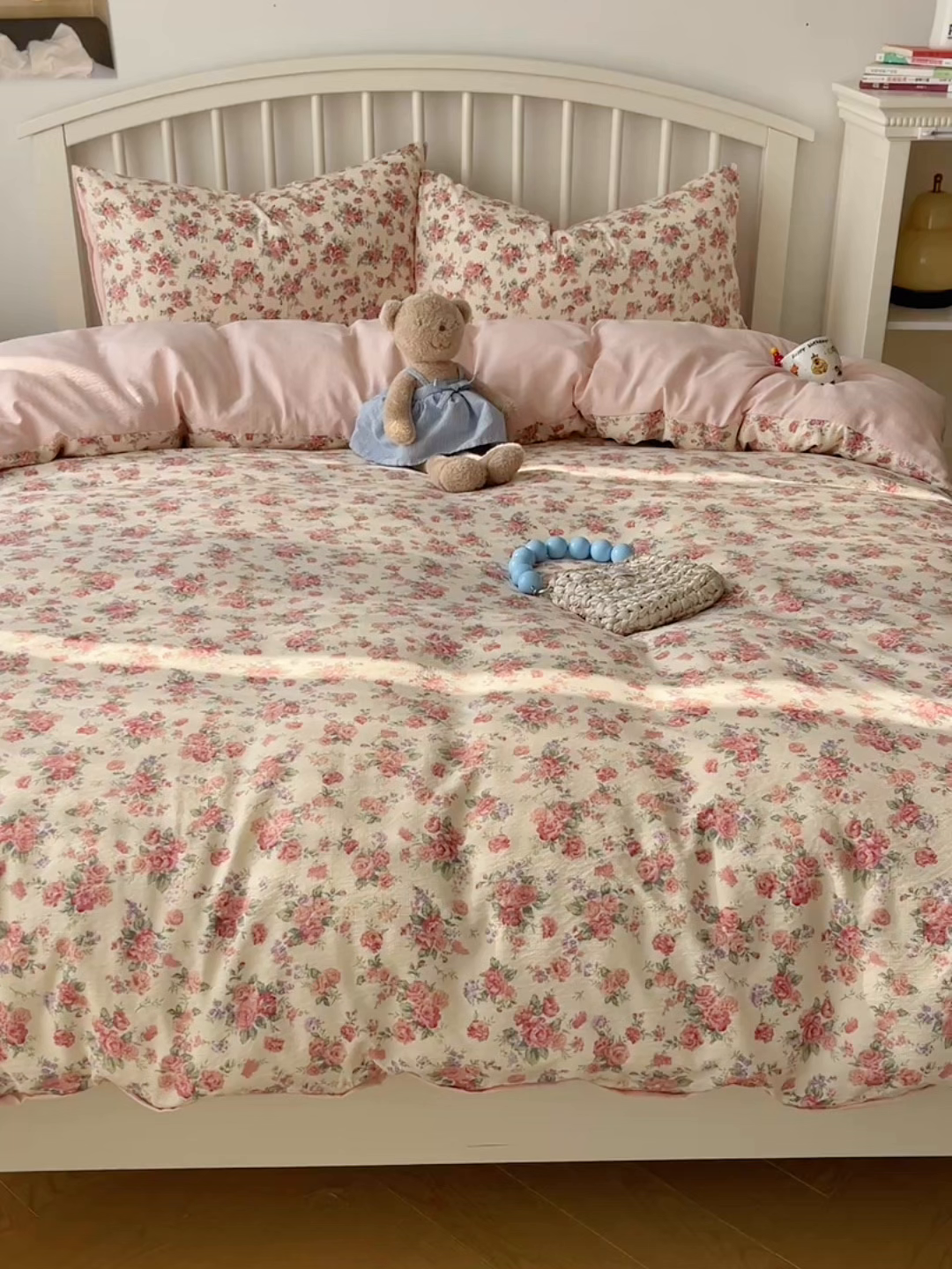 91家纺网 家纺一手货源 找家纺 繁花家居 2025学生季第二波木棉水洗棉四件套三件套跑量款 蔷薇岛屿