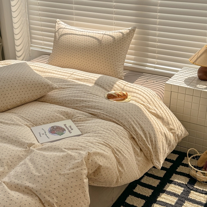 91家纺网 家纺一手货源 找家纺 繁花家居 2025学生季第二波木棉水洗棉四件套三件套跑量款 情书