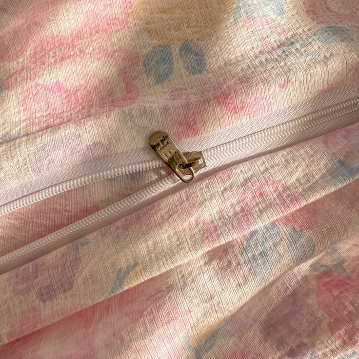 91家纺网 家纺一手货源 找家纺 繁花家居 2025学生季第二波木棉水洗棉四件套三件套跑量款 午后花园