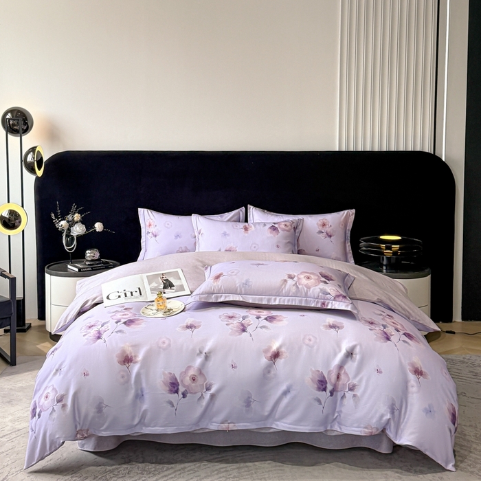 91家纺网 家纺一手货源 找家纺 （总）喜四方 2025新款加厚天丝棉磨毛数码印花四件套