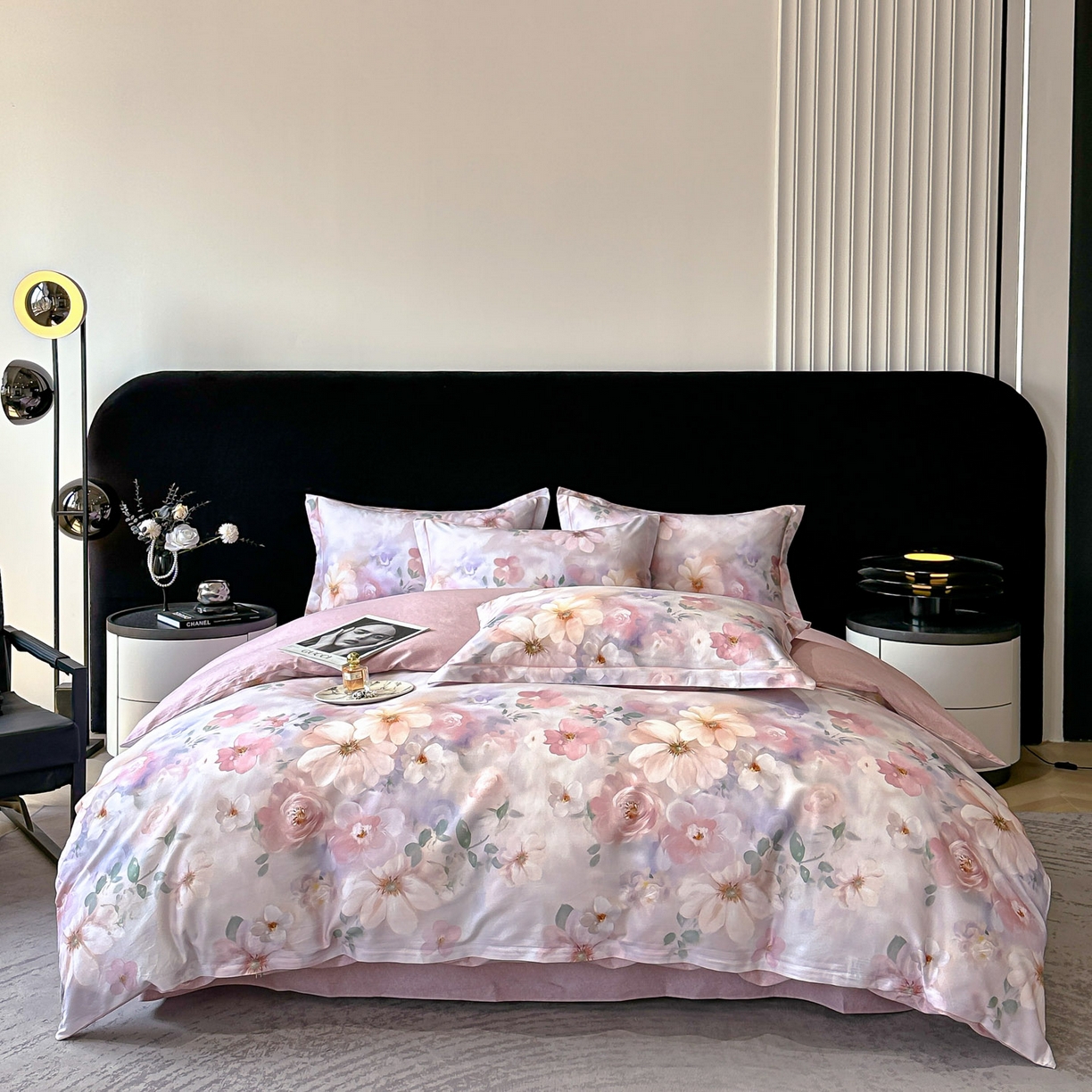 91家纺网 家纺一手货源 找家纺 （总）喜四方 2025新款加厚天丝棉磨毛数码印花四件套