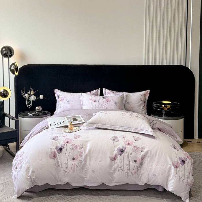 91家纺网 家纺一手货源 找家纺 （总）喜四方 2025新款加厚天丝棉磨毛数码印花四件套