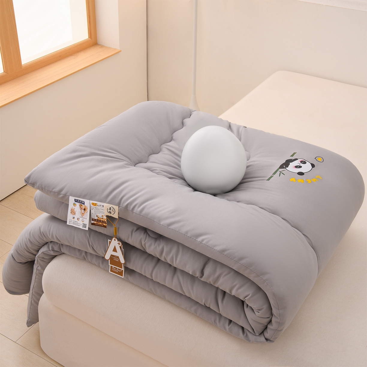 91家纺网 家纺一手货源 找家纺 （总）易展家居 2025新款水洗棉大豆被被子被芯冬被