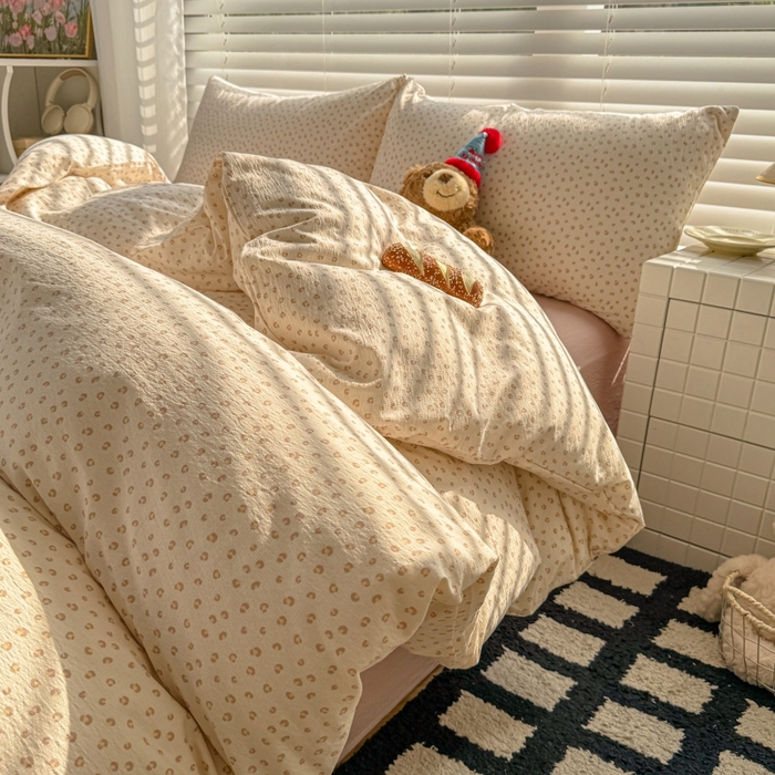 91家纺网 家纺一手货源 找家纺 繁花家居 2025学生季第二波木棉水洗棉四件套三件套跑量款 尤加利