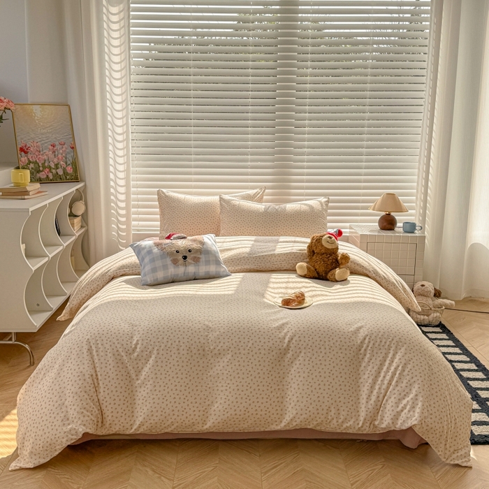 91家纺网 家纺一手货源 找家纺 繁花家居 2025学生季第二波木棉水洗棉四件套三件套跑量款 尤加利