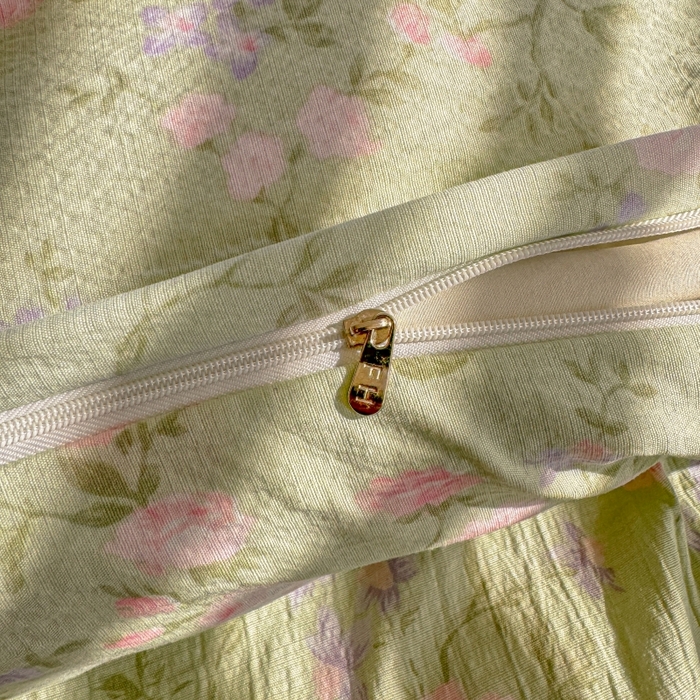 91家纺网 家纺一手货源 找家纺 繁花家居 2025学生季第二波木棉水洗棉四件套三件套跑量款 雨棠灼春