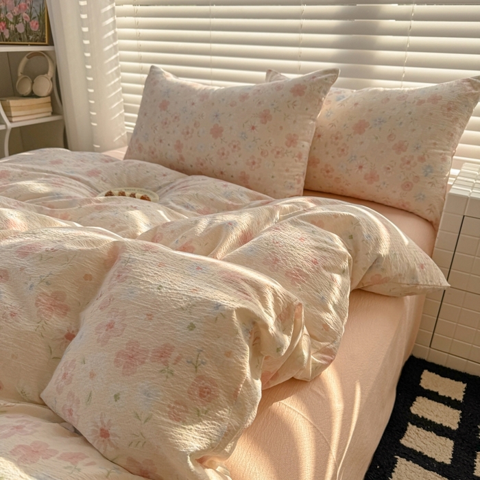 繁花家居 2025学生季第二波木棉水洗棉四件套三件套跑量款 茱丽叶