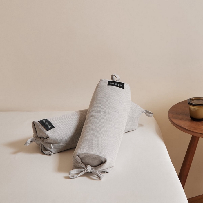 境月枕芯坊2025新款可调节黑苦荞麦枕 可调节黑苦荞麦枕-灰色40*10*12cm