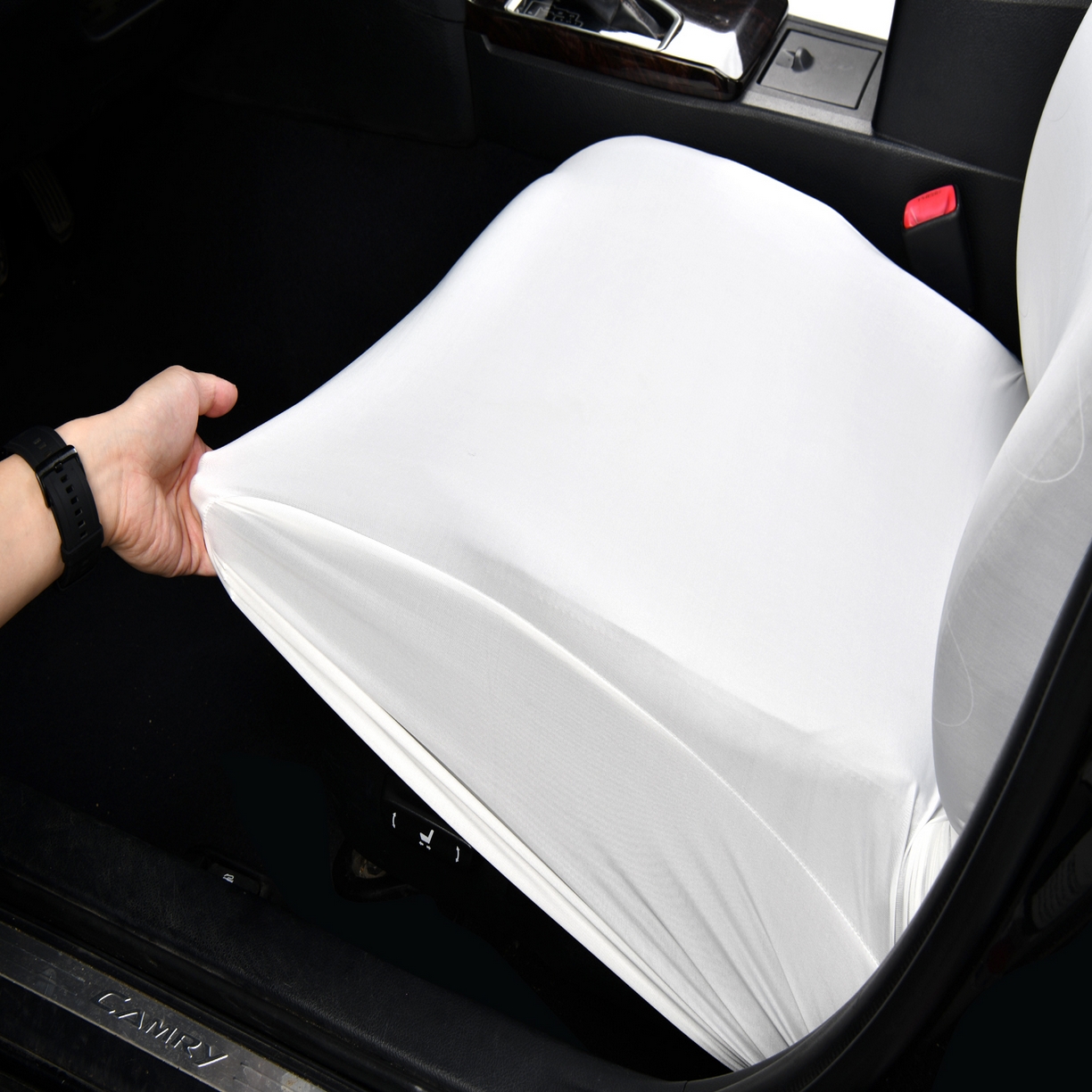 91家纺网 家纺一手货源 找家纺 （总）千彤沙发垫 2025新款凉感冰丝b-弹力全包围汽车前排座椅套单只 装