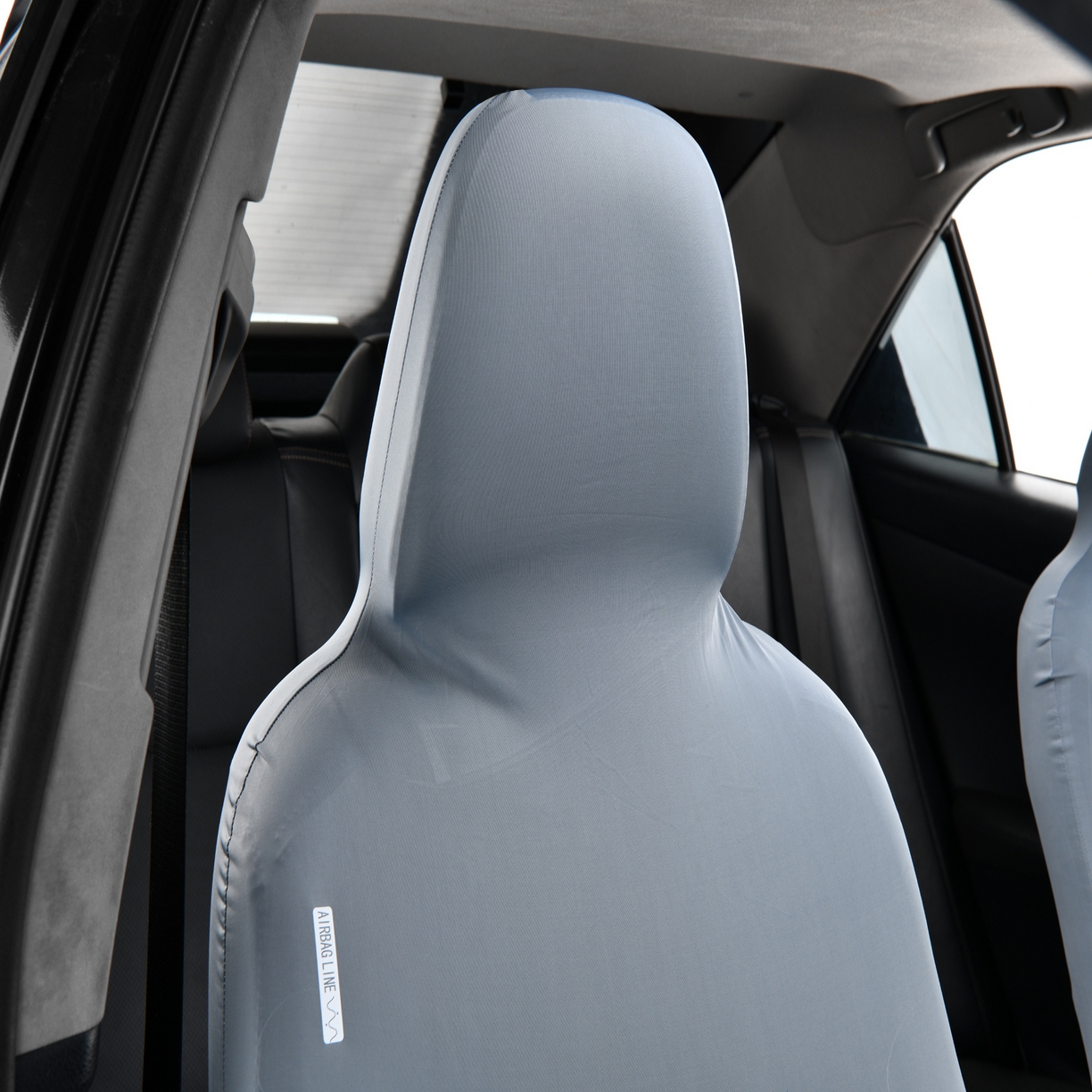 91家纺网 家纺一手货源 找家纺 千彤沙发垫 2025新款凉感冰丝b-弹力全包围汽车前排座椅套单只 装 冰雾蓝