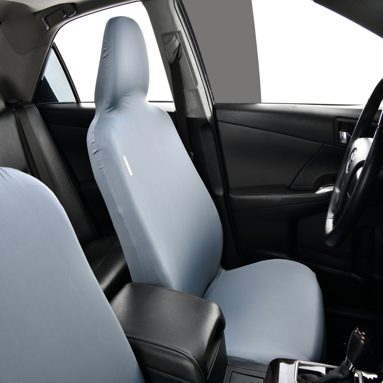 91家纺网 家纺一手货源 找家纺 千彤沙发垫 2025新款凉感冰丝b-弹力全包围汽车前排座椅套单只 装 冰雾蓝