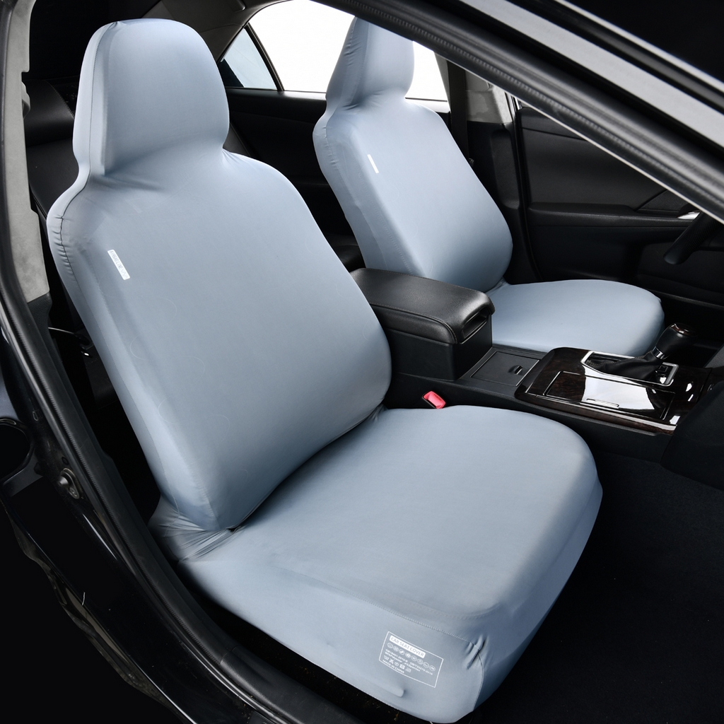 91家纺网 家纺一手货源 找家纺 千彤沙发垫 2025新款凉感冰丝b-弹力全包围汽车前排座椅套单只 装 冰雾蓝