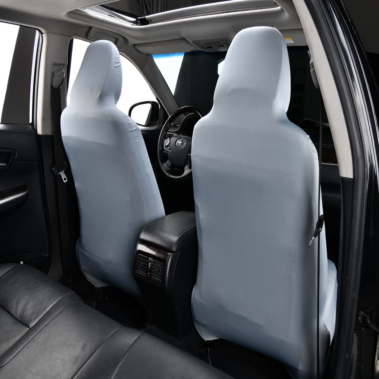 91家纺网 家纺一手货源 找家纺 千彤沙发垫 2025新款凉感冰丝b-弹力全包围汽车前排座椅套单只 装 冰雾蓝