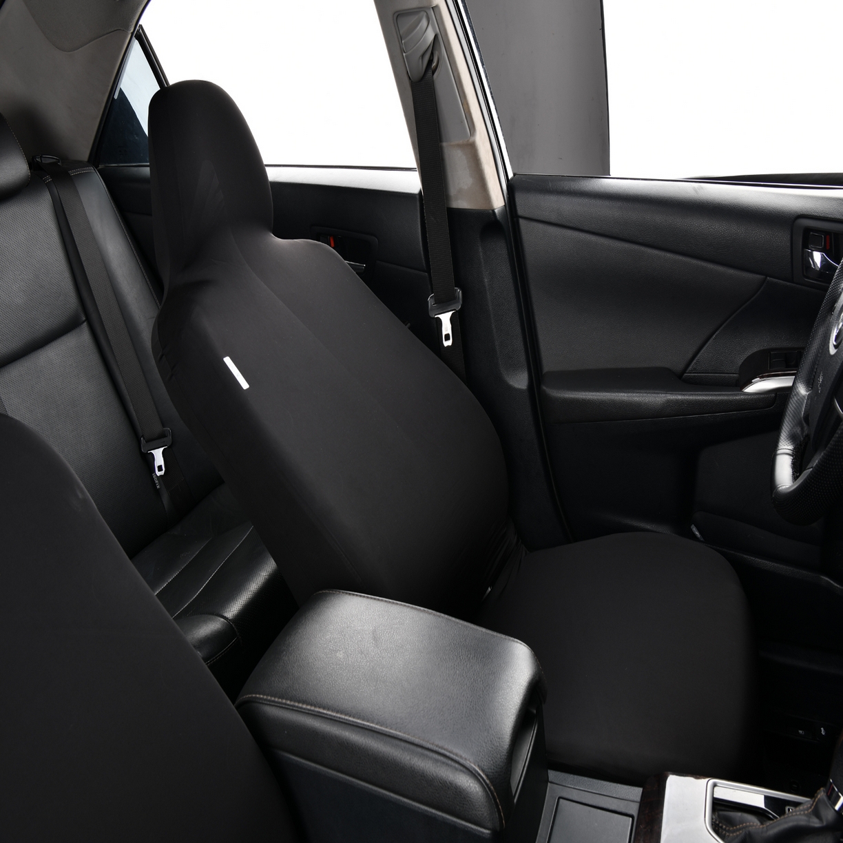 91家纺网 家纺一手货源 找家纺 千彤沙发垫 2025新款凉感冰丝b-弹力全包围汽车前排座椅套单只 装 黑色