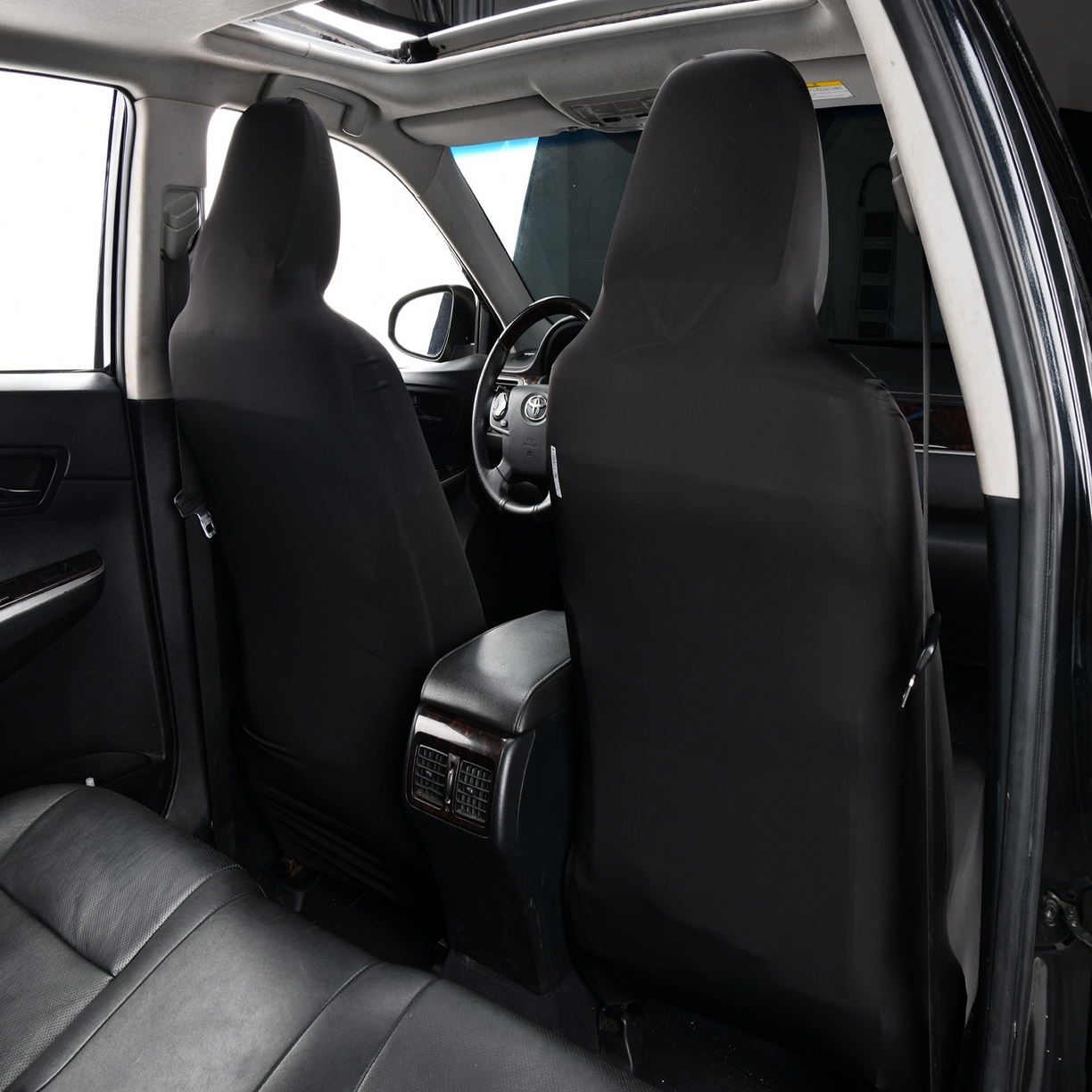 91家纺网 家纺一手货源 找家纺 千彤沙发垫 2025新款凉感冰丝b-弹力全包围汽车前排座椅套单只 装 黑色