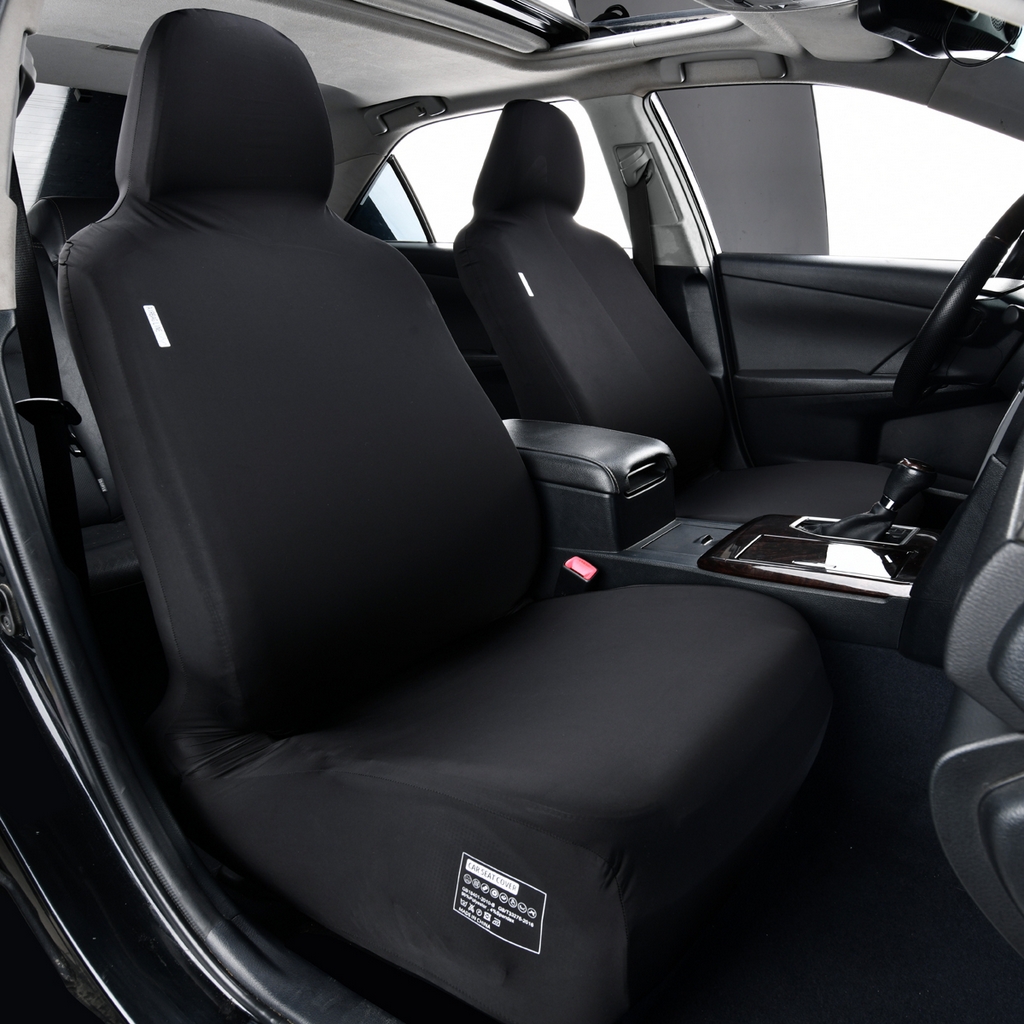 千彤沙发垫 2025新款凉感冰丝b-弹力全包围汽车前排座椅套单只 装 黑色